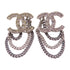 CHANEL CC Earrings A21/B Metal Rhinestones