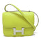HERMES PHW Mini Constance 18 Shoulder Crossbody Bag Epsom Leather Lime Yellow