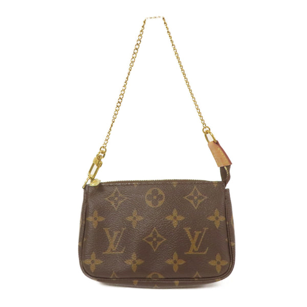 LOUIS VUITTON LV GHW Mini Pochette Accessoires Handbag M58009 Monogram Brown v3