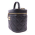 CHANEL CC GHW Trendy CC Vanity Case 2 Way Shoulder Bag Lambskin Leather Black