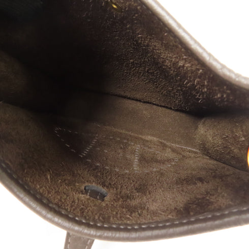 HERMES GHW Evelyne TPM Shoulder Bag Clemence Leather 46 Ebene