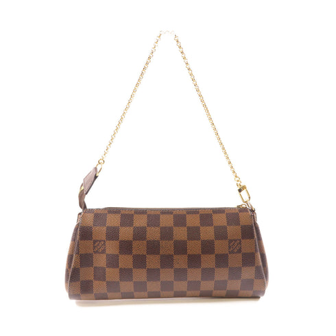LOUIS VUITTON LV GHW Eva 2 Way Shoulder Bag N55213 Damier Brown v1