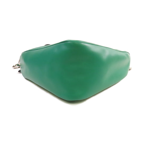 PRADA SHW Triangle Shoulder Bag Crossbody Calfskin Leather Green