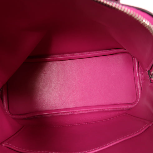 HERMES PHW Mini Bolide 2 Way Shoulder Bag Chevre Rose Pourpre