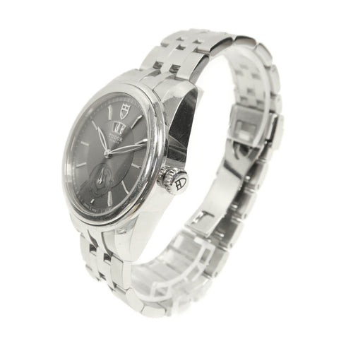 TUDOR Glamour Double Date 42mm Automatic Watch 57000 Stainless Steel Grey