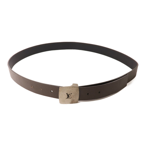 LOUIS VUITTON LV SHW Belt Taiga Leather Brown