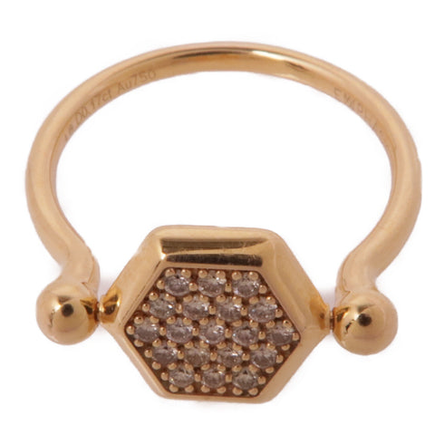 JEWELRY Diamond Ring 18K Pink Gold US#5