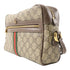 GUCCI GG GHW Shoulder Bag 517080 Coated Canvas Brown