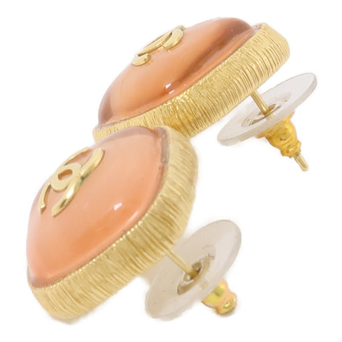 CHANEL CC Earrings F20/C PVC Pink Gold