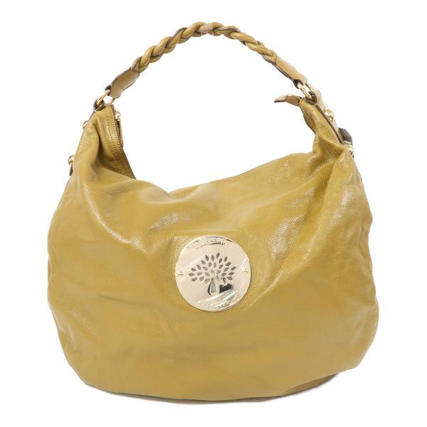 MULBERRY GHW Daria Hobo Shoulder Bag Calfskin Leather Green