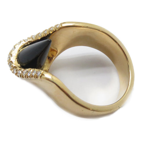 FINE JEWELRY Ruby Diamond Ring 18K Yellow Gold US#7.75