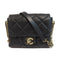 CHANEL Quilted CC GHW Chain Shoulder Bag Lambskin Leather Black v3