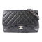 CHANEL Quilted CC SHW Jumbo Shoulder Bag AS8600 Grained Calfskin Leather Black