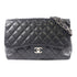 CHANEL Quilted CC SHW Jumbo Shoulder Bag AS8600 Grained Calfskin Leather Black
