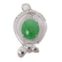 JEWELRY 4.1g Jade Pendant Top 18K White Gold