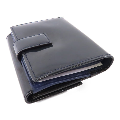 Salvatore Ferragamo SHW Wallet Patent Leather Blue