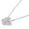 Van Cleef & Arpels Two Butterfly Pendant Necklace VCARO3M400 18K Gold Diamond