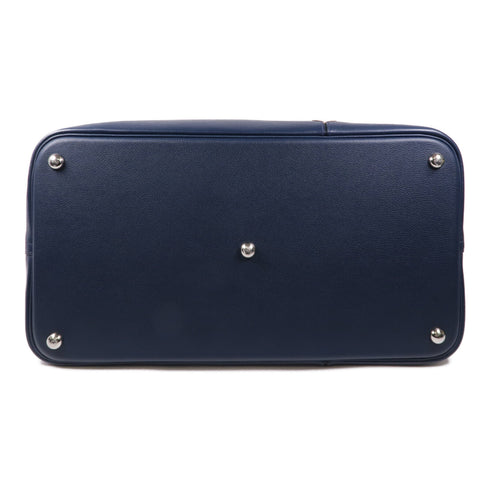 HERMES PHW Bolide 1923 46 Handbag Evercolor Leather Bleu Nuit Navy