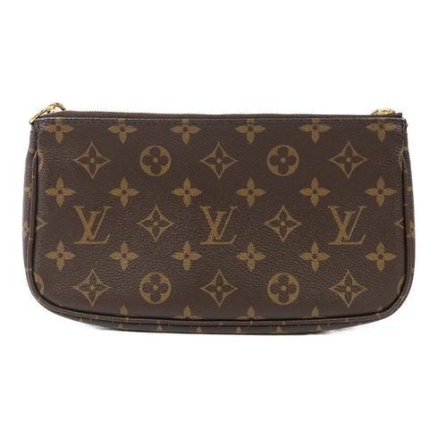LOUIS VUITTON LV GHW Multi Pochette Accessoires Shoulder Bag Monogram Brown