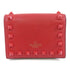 Valentino GHW Wallet Lambskin Leather Red