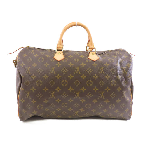 LOUIS VUITTON LV GHW Speedy 40 Handbag Boston Bag M41522 Monogram Brown v1