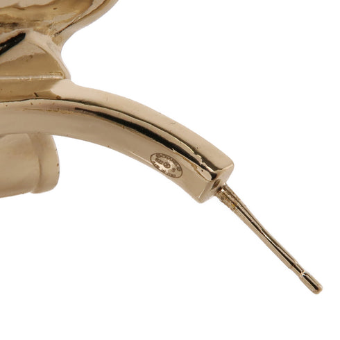 CHANEL CC Earrings B22S Metal Gold Pink