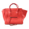 CELINE Square Phantom Handbag Red Calfskin Leather 169953MCC