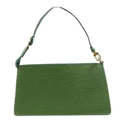 LOUIS VUITTON LV GHW Pochette Accessories Handbag M52944 Epi Leather Green