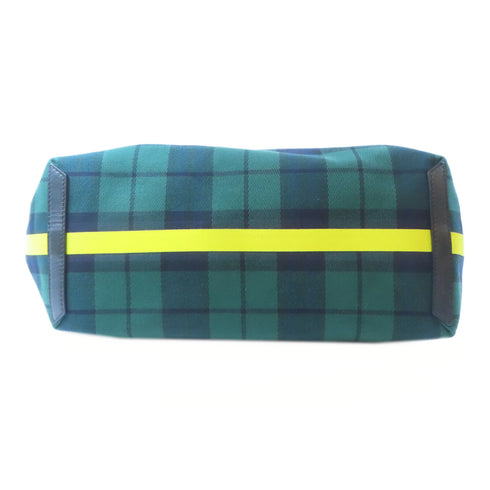 BURBERRY Tote Bag Shoulder Bag Canvas Green/Yellow