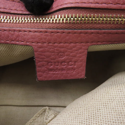 GUCCI GG GHW 2 Way Shoulder Bag Handbag 247205 Calfskin Leather Pink