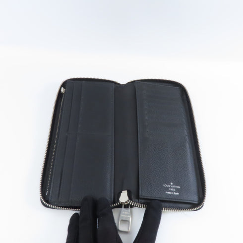 LOUIS VUITTON LV SHW Zipper Wallet Vertical Long Wallet M30503 Taiga Black