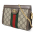 GUCCI GG GHW Ophidia GG Chain Shoulder Bag 602676 Coated Canvas Brown