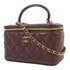 CHANEL CC GHW Vanity Case 2 Way Shoulder Bag AP2199 Lambskin Leather