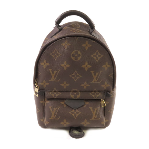 LOUIS VUITTON LV GHW Palm Springs Mini Backpack Rucksack M44873 Monogram Brown