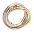 CARTIER Trinity Ring 3Diamond Ring Cartier#43 US#2.5 18K YG 18K WG 18K RG