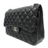 CHANEL Quilted CC SHW Classic Jumbo Chain Shoulder Bag Lambskin Leather Black v1