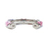 LOUIS VUITTON LV Resin Daily Monogram Bracelet H64405 Metal Silver Pink