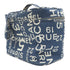 CHANEL CC SHW Vintage Vanity Case Handbag Canvas Blue
