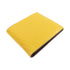 FENDI FF Short Wallet Small Wallet Calfskin Leather Yellow Black