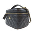 CHANEL Quilted CC GHW Chain Shoulder 2 Way Bag Leather Black
