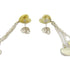 TIFFANY&CO Multi Heart Drop Earrings 18K Yellow Gold 925 Sterling Silver