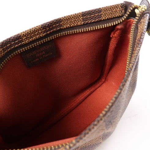 LOUIS VUITTON LV Trousse Makeup Pouch Hand Bag Damier Ebene N51982 Brown