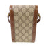 GUCCI GG GHW Horsebit Mini Shoulder Bag Crossbody Coated Canvas 625615 Brown