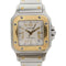 CARTIER Santos Galbee Automatic Watch 2423 18K Yellow Gold/Stainless Steel White