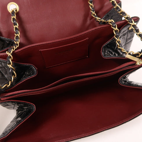 CHANEL CC GHW Chain Shoulder Bag Calfskin Leather Black v3