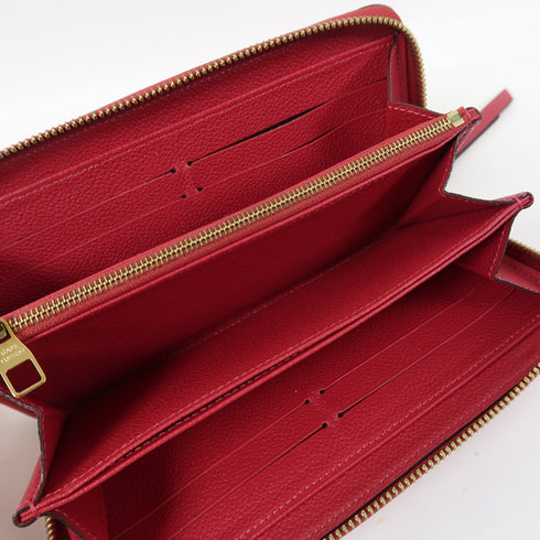 LOUIS VUITTON LV GHW Long Wallet M63691 Monogram Empreinte Pink