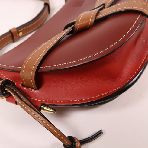LOEWE GHW Gate Small Shoulder Bag Calfskin Leather