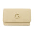 GUCCI GG Marmont Key Holder Case 456118 Calfskin Leather White