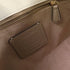 COACH GHW Eliza Shoulder Bag Coated Canvas CP005 Brown White