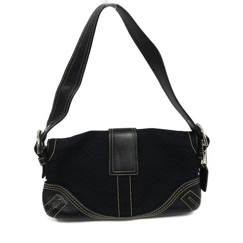 COACH SHW Hand Bag Canvas Black